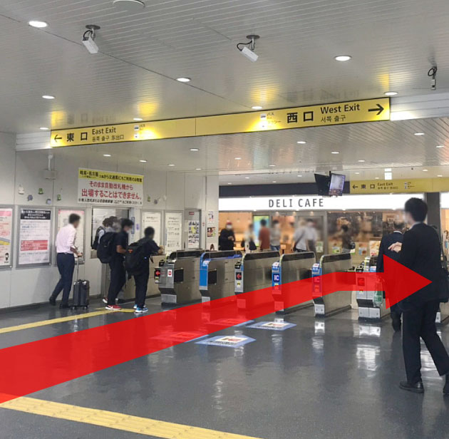JR草津駅 西口（草津事務所への道順1）
