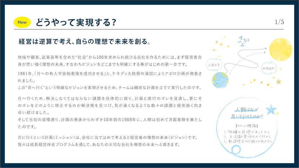 どうやって実現する？ 経営は逆算で考え、自らの理想で未来を創る（1/5）
